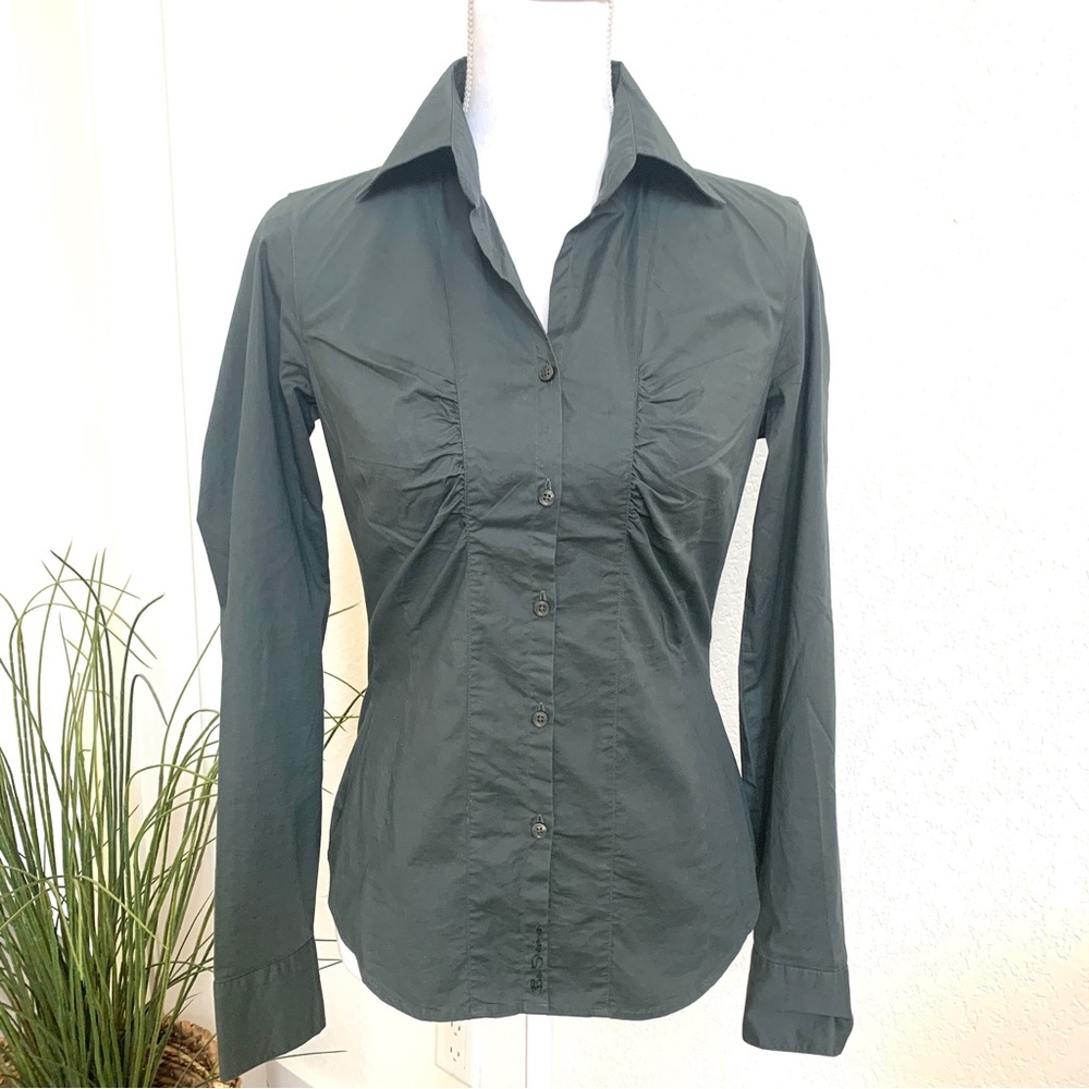Ben Sherman long sleeve Gray button down stretch collared shirt small